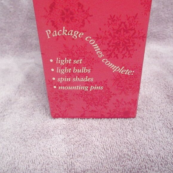 Vtg Christmas Spin Lamp Shades Revolving Set Of 3 Tree Light Bulbs Holiday NOS - Picture 10 of 11